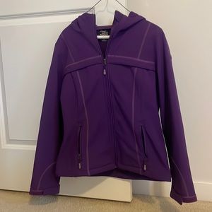 32 Degrees Purple Fleece Weatherproof Jacket